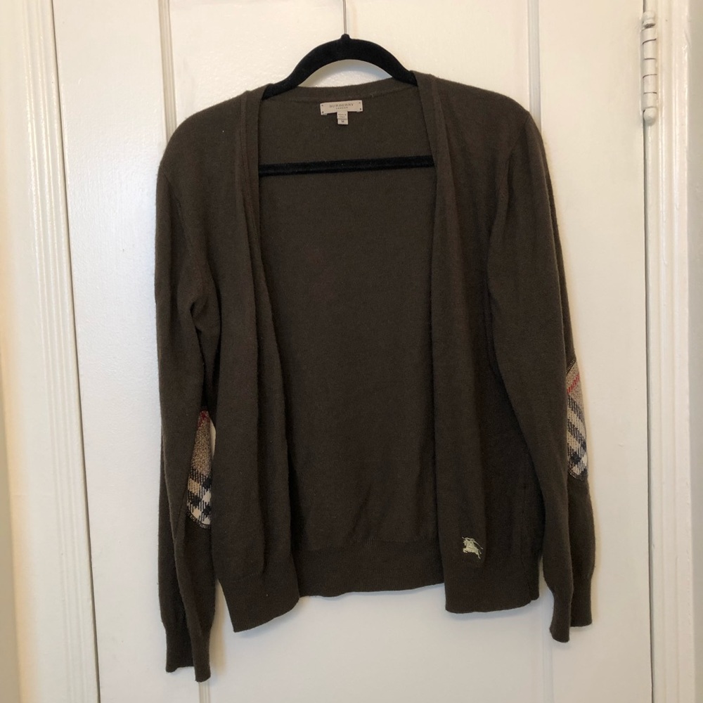 Burberry Elbow Patch Cardigan